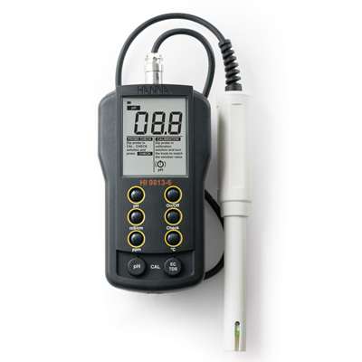 哈纳沃德微电脑pH-EC-TDS-℃测定仪HI9813-6