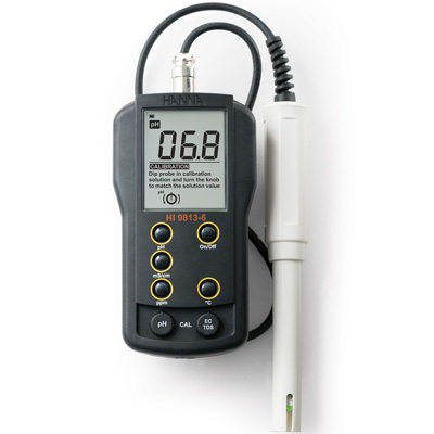 哈纳沃德微电脑pH-EC-TDS-℃测定仪HI9813-5